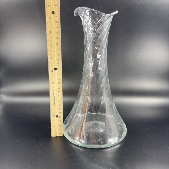 Orrefors Helena Optic Carafe Decanter Pitcher Clear Swirl Manganese 365nm UV - Picture 7 of 16